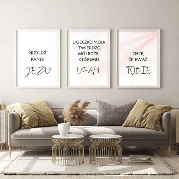 KOmplet plakatów Jezu Ufam Tobie
