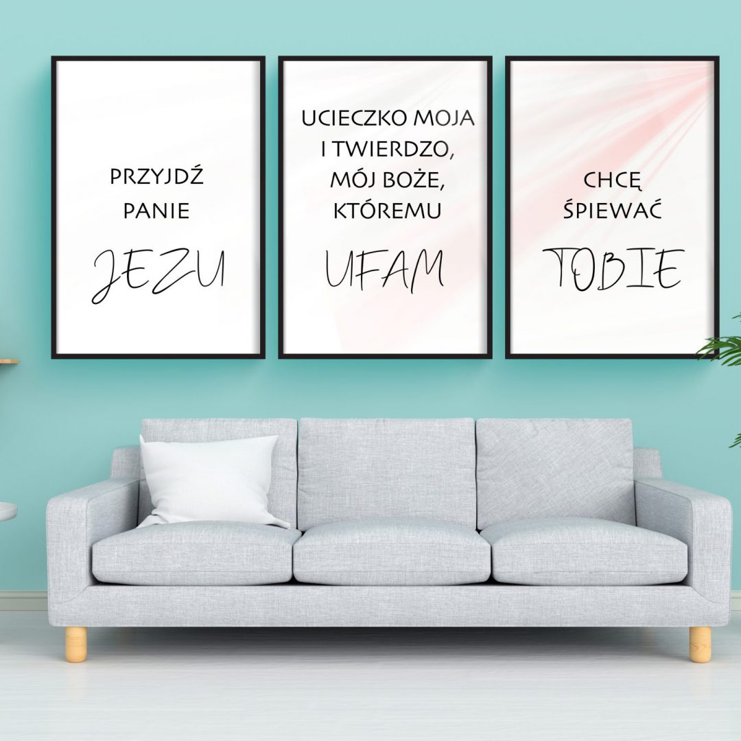 KOmplet plakatów Jezu Ufam Tobie